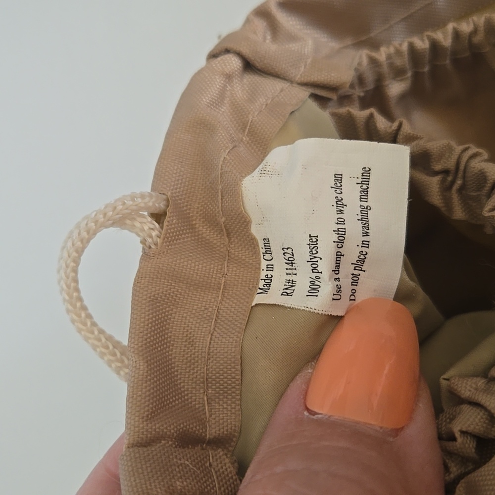 Tan Drawstring Purse Insert - Picture 3 of 8